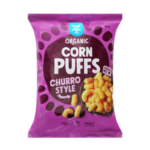 Chantal Organics Corn Puffs - Churro Style 90g