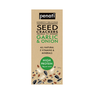 Penati  Seed Crackers - Garlic & Onion 120g