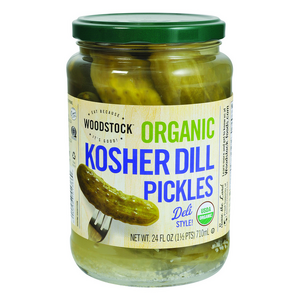 Woodstock Organic Kosher Dill Pickles Whole 710ml