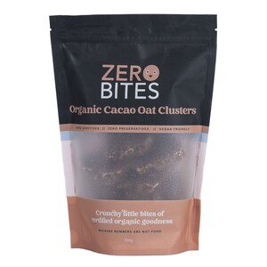 Zero Bites Organic Oat Clusters - Cacao 200g