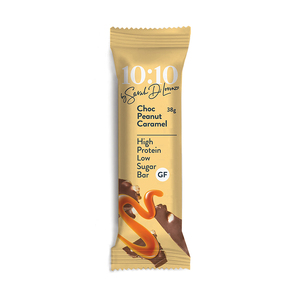10:10 by Sarah Di Lorenzo Protein Snack Bar - Choc Peanut Caramel 14x38g