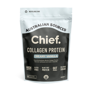 Chief Grass-Fed Collagen Protein Powder - Creamy Vanilla 450g