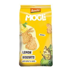Mogli Organic Lemon Biscuits with Spelt and Oats 125g