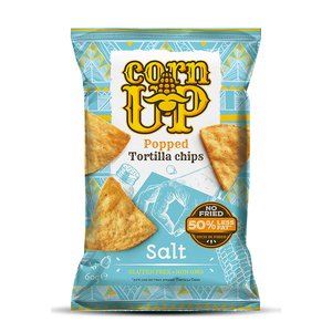 RiceUp CornUp Popped Tortilla Chips - Sea Salt 60g