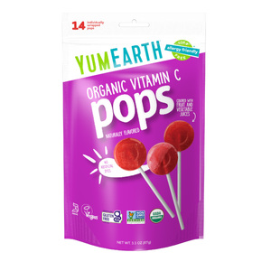 YumEarth Organic Lollipops Bags Vitamin C 87g/14 lollipops per bag