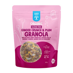 Chantal Organics Gluten Free Ginger Crunch & Plum Granola 400g