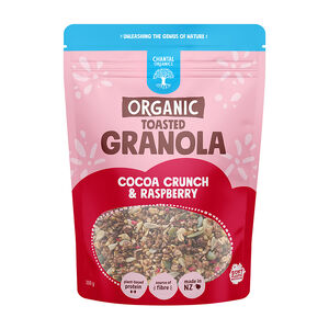Chantal Organics Cocoa Crunch & Raspberry Granola 350g