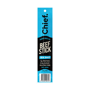 Chief Grass Fed Beef Stick - Sea Salt 25g