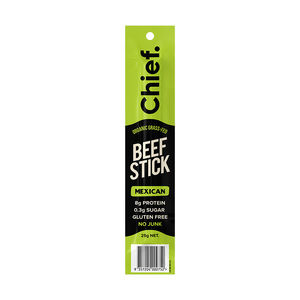 Chief Grass Fed Beef Stick - Mexican 25g