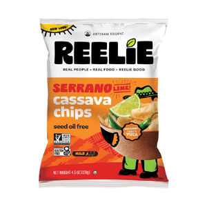 Reelie Cassava Chips - Serrano Lime 128g