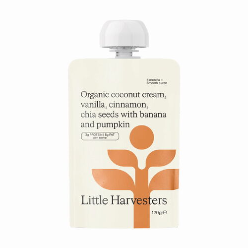 Little Harvester Puree Pouch - Coconut Chia Cinnamon 120g
