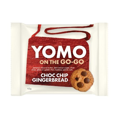 Yomo Gluten Free Cookies - Choc Chip Gingerbread 40g