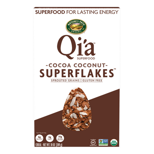 Nature's Path Qi'a Sprouted Grain Superflakes - Cocoa Coconut 284g