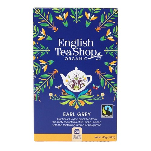 English Tea Shop Organic Earl Grey Teabags 20pc