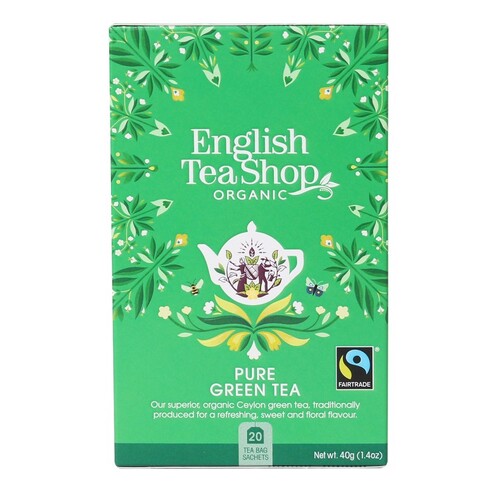 English Tea Shop Organic Green Tea Teabags 20pc