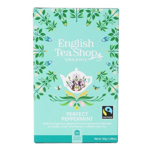 English Tea Shop Organic Peppermint Teabags 20pc