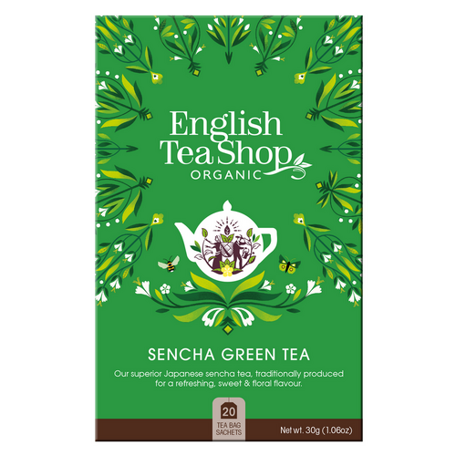 English Tea Shop Organic Green Sencha Teabags 20pc
