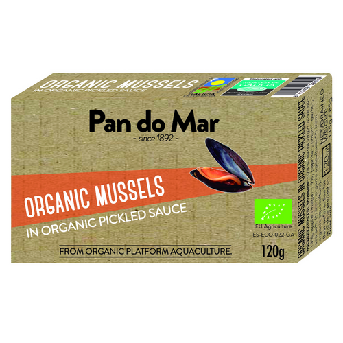 Pan do Mar Organic Mussels in Organic Pickled Sauce 120g