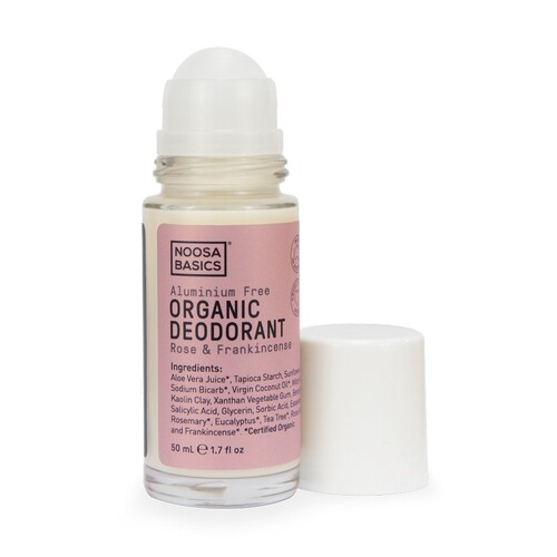 Noosa Basics Deodorant Roll On - Rose & Frankincense 50ml