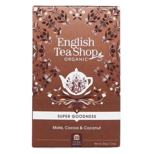 English Tea Shop Organic Yerba Mate, Cacao & Coconut 20pc