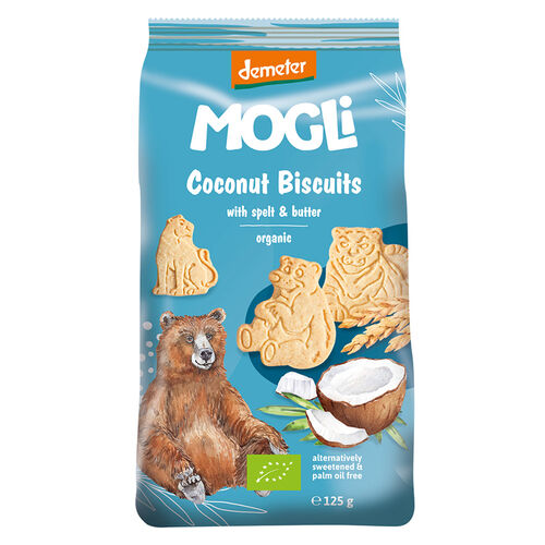 Mogli Organic Coconut Biscuits 125g