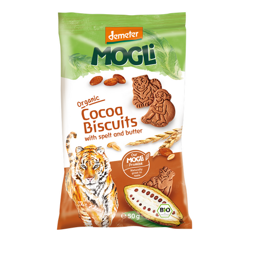 Mogli Organic Cocoa Biscuits 50g