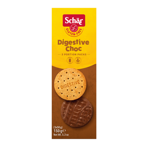 Schar Digestive Choc Biscuits 150g
