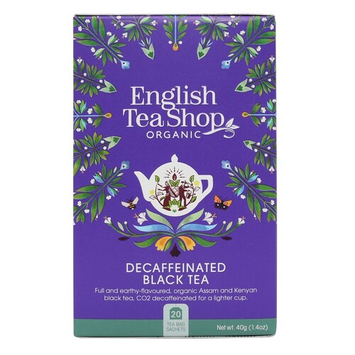 English Tea Shop Organic Decaffeinated Black Tea 20pc