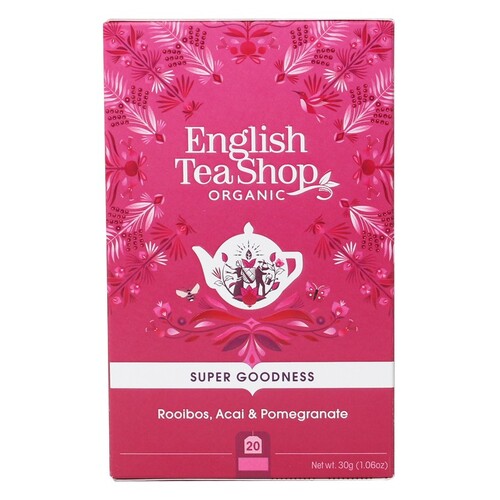 English Tea Shop Organic Rooibos, Acai & Pomegranate 20pc