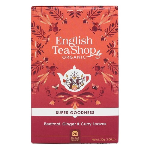 English Tea Shop Organic Beetroot, Ginger & Curry Leaves 20pc