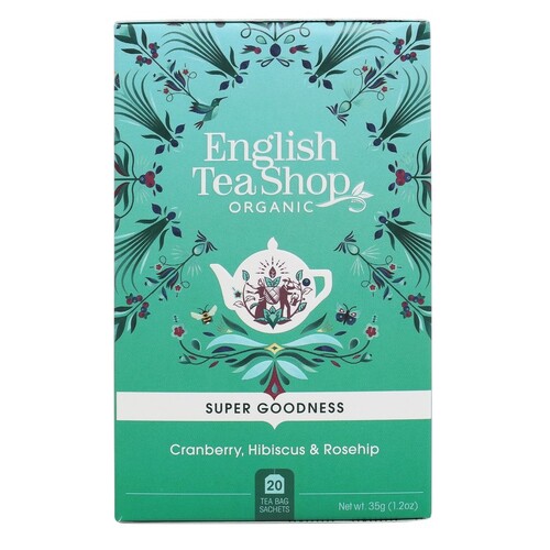 English Tea Shop Organic Cranberry, Hibiscus & Rosehip 20pc