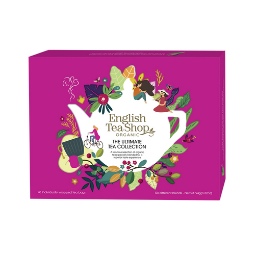 English Tea Shop Gift PackThe Ultimate Tea Collection Pink 48 Sachets