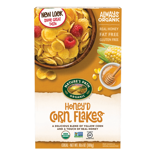 Nature's Path Organic Honey'd Corn Flakes 300g