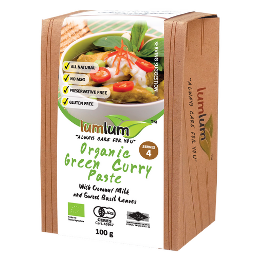 Lum Lum Organic Green Curry Paste 100g