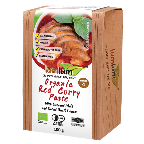 Lum Lum Organic Red Curry Paste 100g