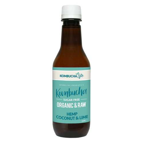 Kombucha Life - Organic & Raw Hemp, Coconut & Lime 350ml