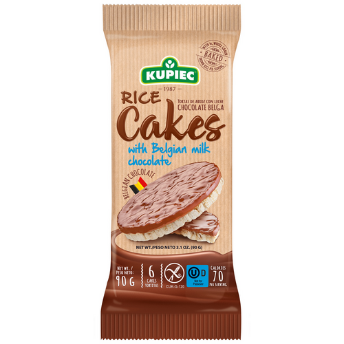 Kupiec Gluten Free Rice Cakes - Milk Chocolate 90g