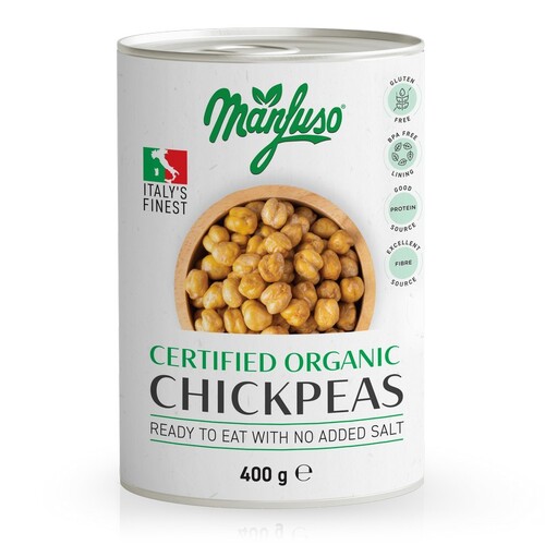 Manfuso Organic Chickpeas 400g