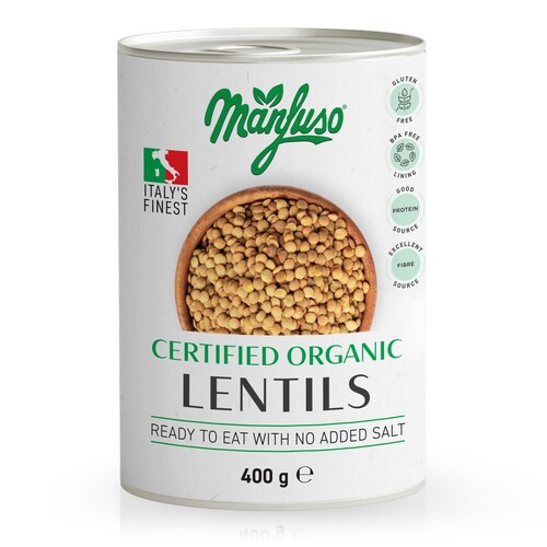 Manfuso Organic Lentils 400g