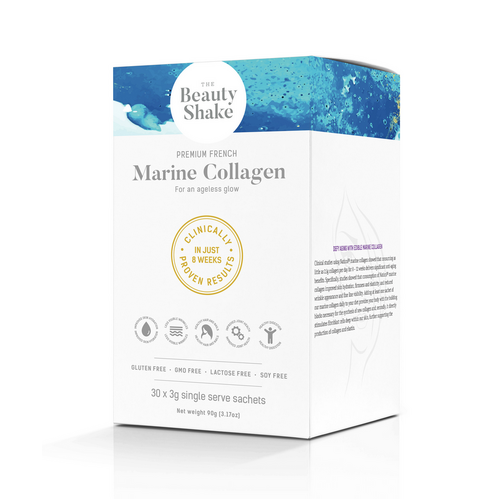 The Beauty Shake - 100% Marine Collagen Sachets 30x3g