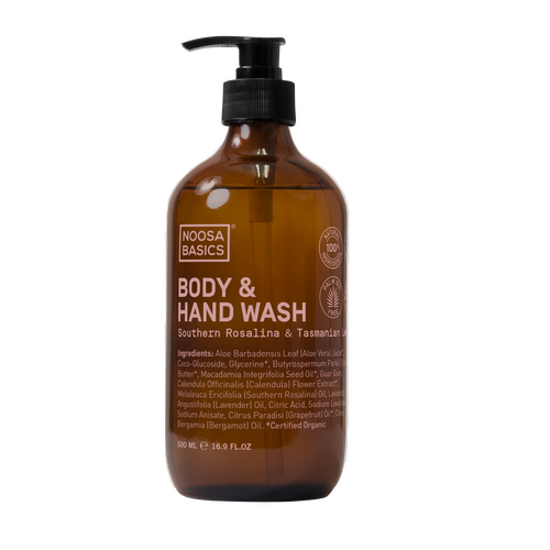 Noosa Basics Body & Hand Wash - Southern Rosalina & Tasmanian Lavender 500ml