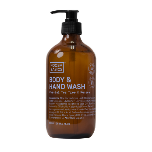 Noosa Basics Body & Hand Wash - Coastal Tea Tree & Kunzea 500ml