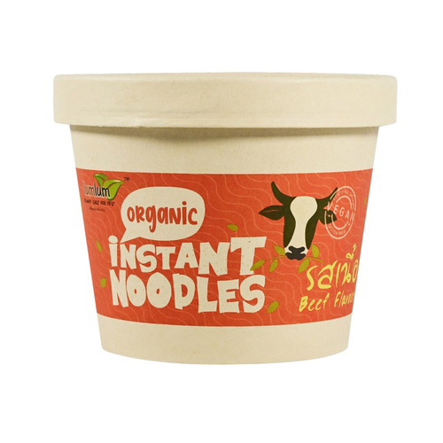 Lum Lum Organic Instant Noodle Vegan Beef Flavour 75g