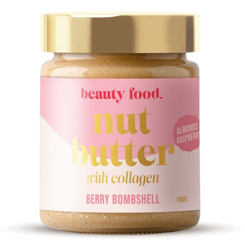 Beauty Food Collagen Nut Butter - Berry Bombshell 190g