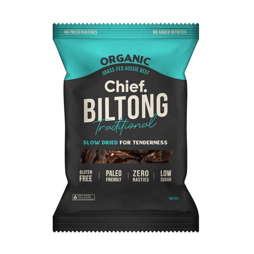 Chief Grass Fed Biltong - Traditional Beef 30g