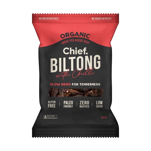Chief Grass Fed Biltong - Beef & Chilli 30g