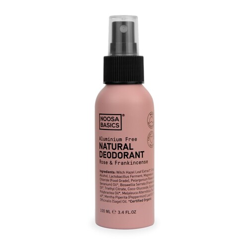 Noosa Basics Natural Deodorant Spray - Rose & Frankincense 100ml