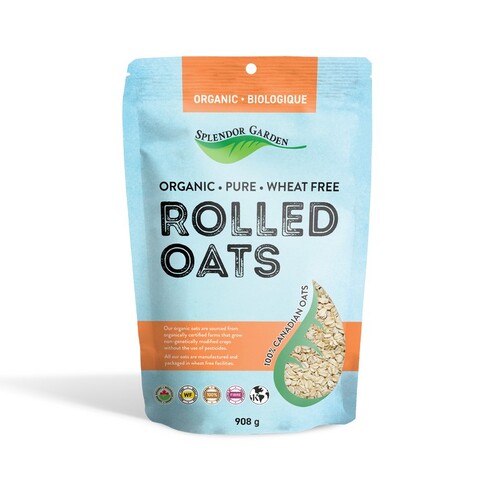 Splendor Garden Organic Wheat Free Thick Rolled Oats 908g