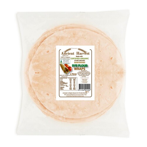 Ancient Harvest Organic Sourdough Rye Flour Wraps 220g