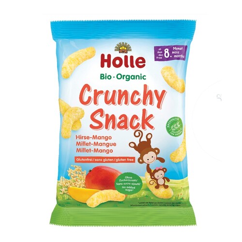 Holle Organic Millet Mango Crunchy Snack 25g